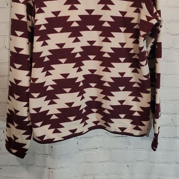 Duluth Trading Co pull over purple and cream fleece size M - Picture 8 of 8
